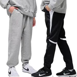 (점프키즈 가을/겨을 기모)초등 주니어 남아 공용 트레이닝 조거 와이드 팬츠 체육복