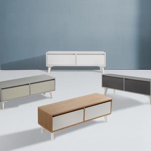 도도 1000 미니 TV 거실장 낮은 티비다이 장식장