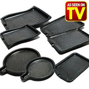 매직쿡킹팬 연기안나는 냄새안나는 가정용 삼겹살 고기 캠핑 불고기 구이 불판