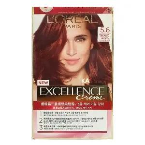 로레알 엑셀랑스 크림 염색약 5.6 자연갈색(적빛)