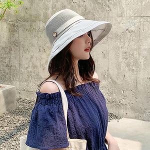 여성 썬캡 자외선차단 모자 여름 햇빛가리개 비치 해변 UV차단 예쁜 바캉스 여행용 썬캡모자 얼굴가리개