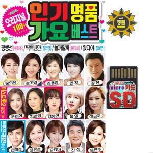 SD카드 오리지널 인기명품 가요베스트 100곡 mp3노래칩 트로트 진해성 김의영 윤태화 강혜연 송가인 김용임