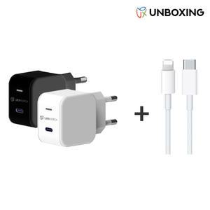 언박싱 PPS PD 30w C타입 미니 초고속 충전기+C to 라이트닝 8핀 충전 케이블