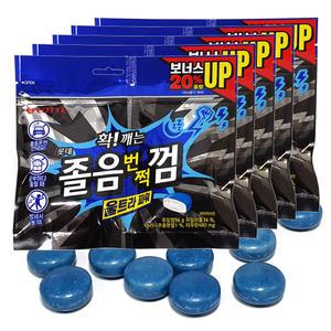 롯데 잠이 확깨는 졸음껌 울트라파워 리필용 (96g) x 5봉 후식용