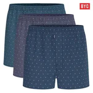 [BYC] 남성 더블박서 트렁크팬티 3매입/브리프 내장 남자트렁크 팬티