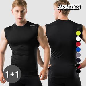 아르메데스 남성용 기능성 쿨 민소매나시 AR-121 2P