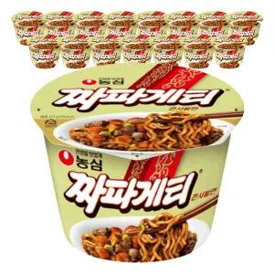 농심 짜파게티 큰사발 123g, 16개