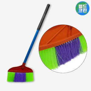 월드크린 롱타이탄비 다목적 만능 물 바닥 청소 실내 옥외 마당 미용실 학교 빗자루