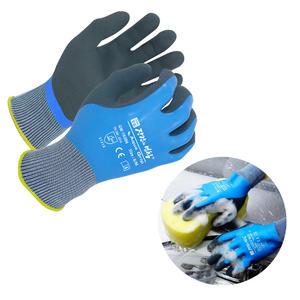 GLOVEWAY 아쿠아그립 10개 방수 라텍스 장갑 어시장 물류업 차량 세차 작업