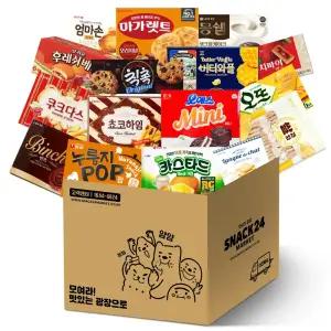 스낵24 탕비실 사무실 꽝꽝 박스과자세트 16p