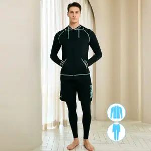 [아웃도어스/베이직 엘르]베이직엘르 남성인 집업 래쉬가드 비치반바지 워터레깅스 세트 BEM-W915T