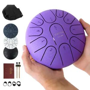 크로바 11음 음계각인 15cm(6인치) 스틸 텅드럼 CDT-MINI