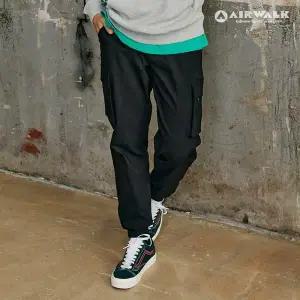 [보리보리/에어워크 주니어]주니어 스탠다드 블랙 지퍼 포인트 카고 조거팬츠