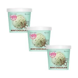 라이틀리 민트초코아이스크림 474ml, 3개