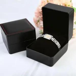 ONM 예물함 프로포즈 블랙 스티치 레드 시계케이스