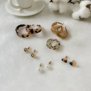 ONM 호피 귀걸이 진주 링 6pcs 비즈공예 비즈 ver.2 세트