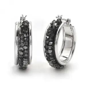 ONM 오스트리아정품스톤 링귀걸이 스와로브스키원석 후프