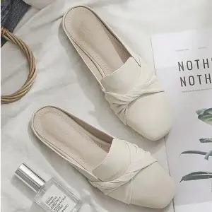 [라일리의류] Rly 여성 꼬임 포인트 간편 외출 사무실 슈즈 뮬 블로퍼