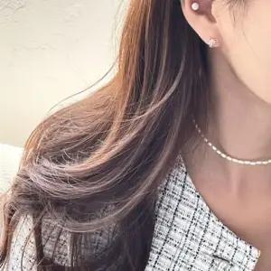 [라일리의류] Rly (silver 925) ribbon onetouch earring