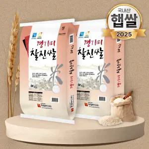 푸드앤픽 25년산 경기미 찰진쌀 10kg+10kg