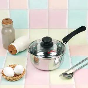 [퀸센스] 라면 냄비 IH 인덕션 겸용 스텐  스탠 이유식 1인 미니 작은 편수 추천 16cm