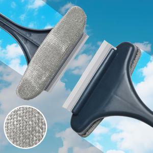 방충망 먼지 제거 청소솔 스퀴지 브러쉬 유리 창문 클리너 창문닦이 걸이형 흡착