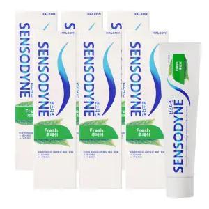 센소다인 후레쉬 치약 100g 6개 시린이치약 불소함유 구취제거 충치예방