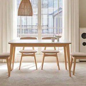 [에몬스]세라드 스퀘어 1400 4인용 세라믹 식탁세트 (의자4포함)