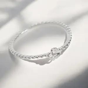 ONM 게더릭 실버925 백금도금 플라워 오픈링 반지