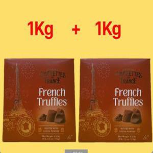 프랑스 초콜릿 트리플 프렌치 진하고 부드러운 생 초콜릿 1kg+1kg