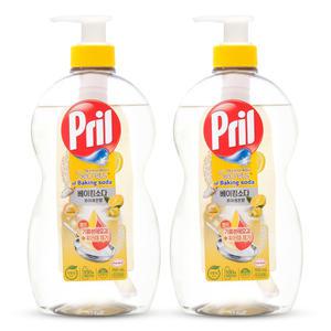 프릴 레몬향 700mlx2개 용기 고농축 베이킹소다 1종