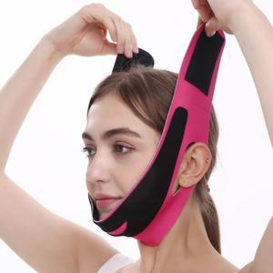 핑크 얼굴 페이스 리프팅 밴드 턱선 볼살 올리는 기구