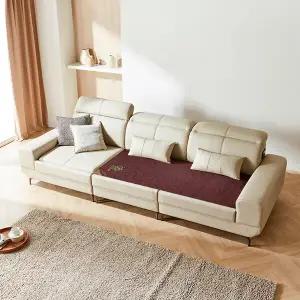 세디아 4인 천연 가죽 춘천옥세라믹 돌소파 카우치