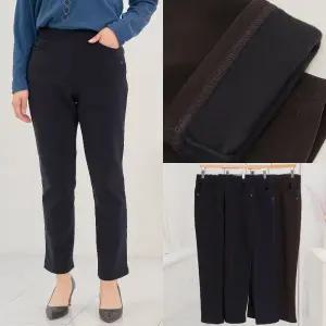 엄마옷 마미소 핀턱 스판 바지 국내생산 빅사이즈 슬랙스 할머니 빅사이즈 40 70 마담 중년 여성 옷