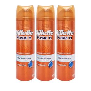 질레트 퓨전 하이드라 울트라 프로텍션 쉐이브 젤195ml 3개 / 면도크림