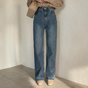 [시크릿라벨] 세미와이드부츠컷기모데님팬츠