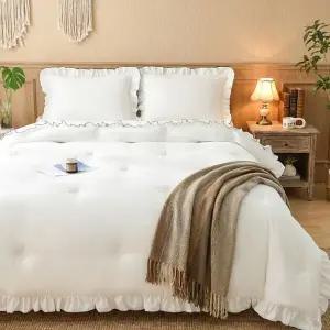 올포베딩 프릴리아 차렵이불+베개커버 세트