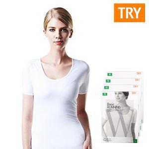 (30%즉시할인) TRY 여반팔런닝 (4매입) 여자런닝 여성속옷