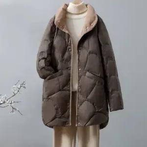 여자 겨울 경량롱코트 오리털점퍼 가벼운 퀼팅 여성다운패딩 프렌치패딩