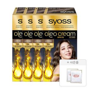 사이오스 올레오 크림 2A 소프트애쉬, 4개  + 증정(헨켈셀프염색 키트, 2개 )