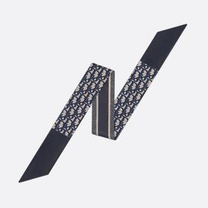 디올 Dior Oblique 미차 스카프 네이비블루 방도스카프