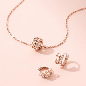 [아이유 PICK] LALA J HEART 목걸이+귀걸이 세트 (SET-J0-0207)