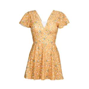 [레노마수영복](김해점)끈주머니증정 여성 플라워 스파 모노키니(캡내장형)/LS2F884-YE