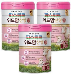 파스퇴르 위드맘 산양분유 100일 제왕 750g(3캔)