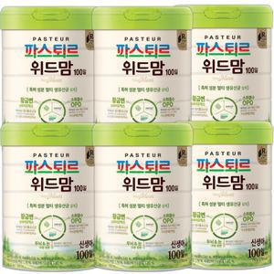 파스퇴르 올곧게 만든 위드맘 100일 750g 6캔 (리뉴얼)