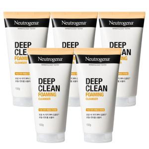 뉴트로지나 딥클린 포밍 클렌저 150g X5개