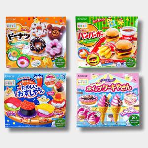 도넛+햄버거+초밥+아이스크림 4종세트 가루쿡만들기 도넛만들기 햄버거만들기 초밥만들기 아이스크림만들기
