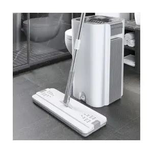 올인원 노터치 물걸레 밀대 걸레 바닥 청소 세트 걸레4매 포함