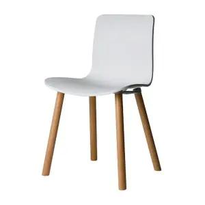 [하이파가구]팬시 원목플라스틱의자 색상6