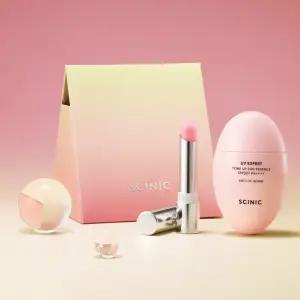 [한정판] 싸이닉 UV 엑스퍼트 톤업 선 에센스 50ml & UV쉴드 에센셜 립밤 로지핑크 기프트 2종 세트